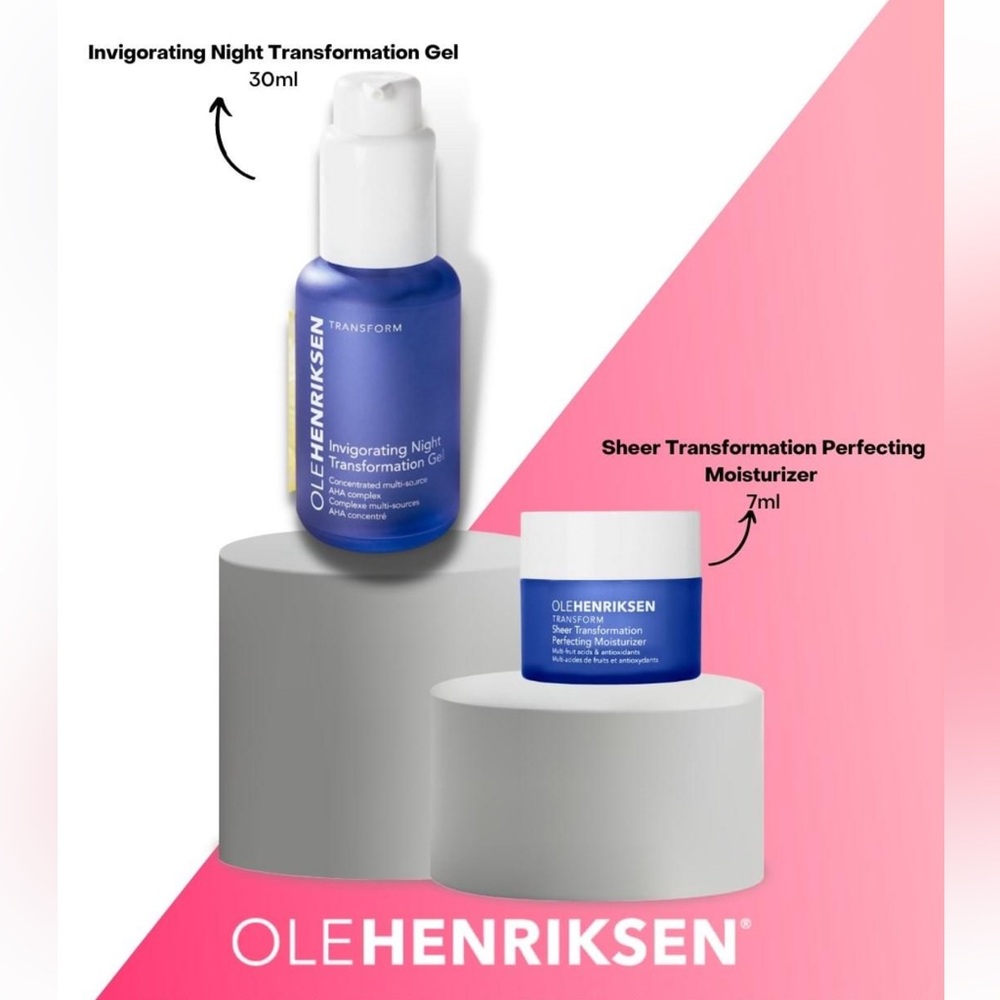 OLE HENRIKSEN 2p Smooth Days Ahead Invigorating Night & Sheer Transformation $50